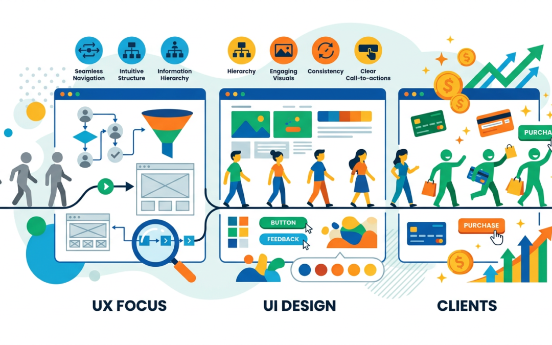 Au-delà du clic : Comment un webdesign UX/UI performant convertit vos visiteurs en clients