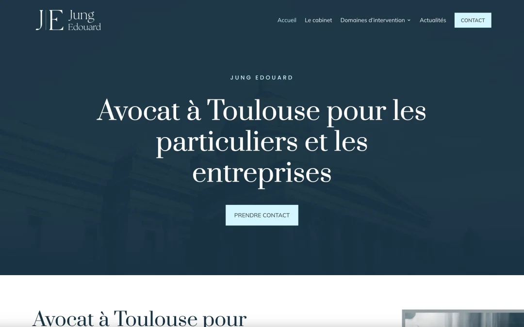 Création de site internet pour un avocat à Toulouse dans le 31 – Cabinet Jung Edouard