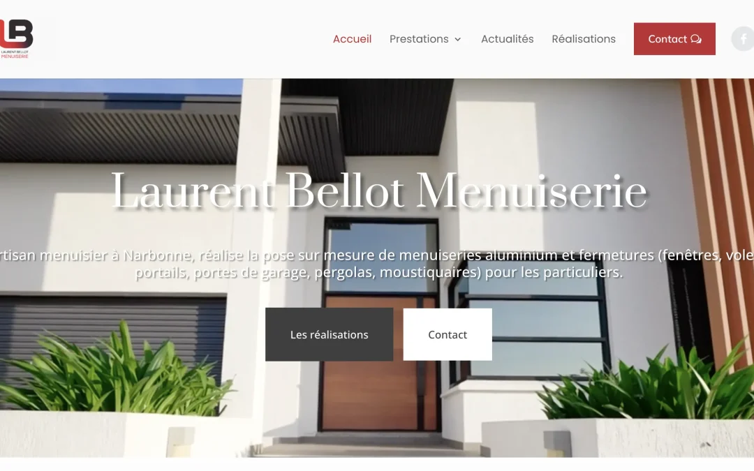 Création de site internet pour un menuisier à Narbonne dans le 11 – Laurent Bellot Menuiserie